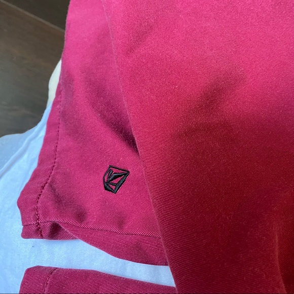 Red/Burgundy Volcom Shorts - Picture 3 of 3